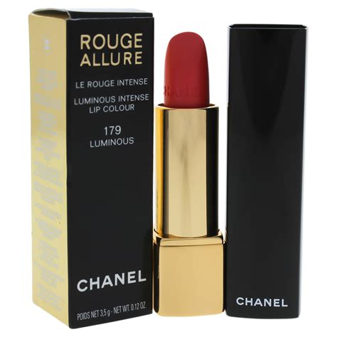 chanel rouge allure luminous intense lip colour 179|chanel's red lipstick review.